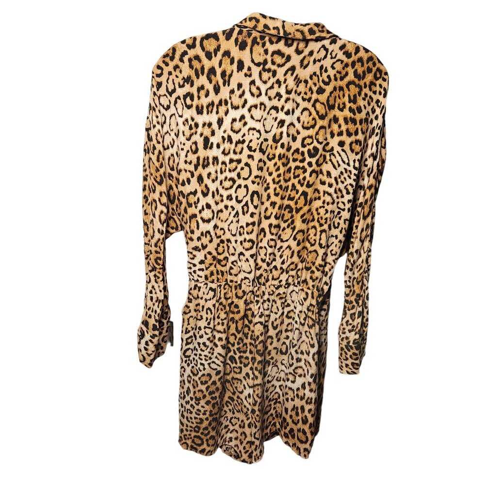 Zara Trf Collection Leopard Print Wrap Dress - Si… - image 7